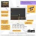 Ver imagem 2 de Painel com Suporte para Tv até 65 Polegadas com Aparador 4 Portas com Espelho Multimóveis Mp1089