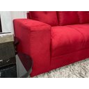 Ver imagem 4 de Sofá de Canto C/ Chaise - com 06 Lugares:vermelho