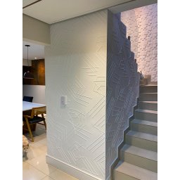 Placa Painel Revestimento Parede Original Decoração Flexivel Impermeavel Textura Sustentavel 50cmx50 - 6