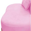 Ver mais imagens de Namoradeira Sofá Feijão Luna 100cm Orgânica Suede Rosa Bebê
