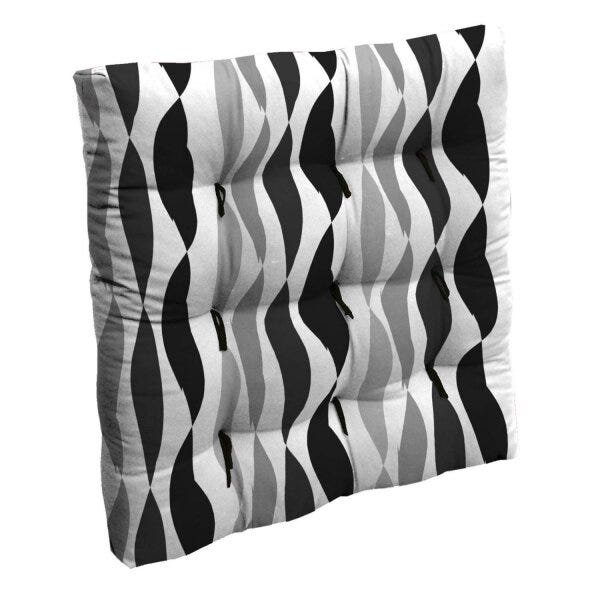 Almofada Futon 40cmx40cm Canto Reto Paris Tecelagem Damata - 1