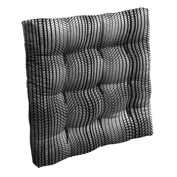 Almofada Futon 40cmx40cm Canto Reto Paris Tecelagem Damata - 1