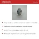 Ver imagem 6 de Vaso Decorativo de Cerâmica Color 12x8x8cm Enfeite Sala Mesa Estante Aparador