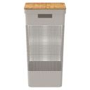 Ver imagem 3 de Cesto de Roupas ou 49l com Tampa de Bambu Linha Grid - Bege