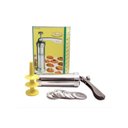 Ver imagem 2 de Maquina Biscoiteira Aluminio para Cookies e Bolacha Kit com 20 Discos e 4 Bicos Confeitaria Confeita