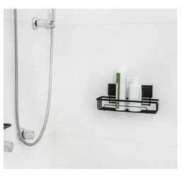 Suporte para Shampoo com Ventosas Preto Fosco Future - 3