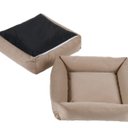 Ver imagem 1 de Cama Pet Para Cachorro 50cm X 45cm Em Suede Com Zíper - Avelã