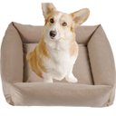 Ver imagem 3 de Cama Pet Para Cachorro 50cm X 45cm Em Suede Com Zíper - Avelã