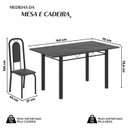 Ver imagem 3 de Conjunto Sala de Jantar com 6 Cadeiras Lara Preto