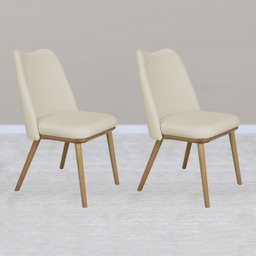 Kit 2 Cadeira Estofada Macrame Pes Madeira Amendoa Nacc - 9