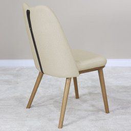 Kit 2 Cadeira Estofada Macrame Pes Madeira Amendoa Nacc - 6