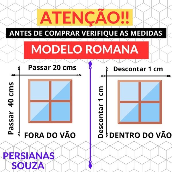 Cortina Persiana Romana Blackout Largura 1,80 X 2,20 Altura para Deixar o Ambiente Escuro - 2