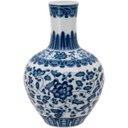 Ver imagem 1 de Vaso Decorativo Enfeite Casa Cerâmica 22x14x14cm Azul