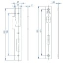 Ver imagem 4 de Fechadura Banheiro Aço Inox Mi610 St2 R245 55mm Roseta Cromada Linea Inoxvita Papaiz
