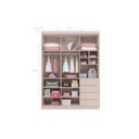 Ver imagem 2 de Guarda Roupa Infantil Bebê Pérola 4 Gavetas 3 Portas Rosê