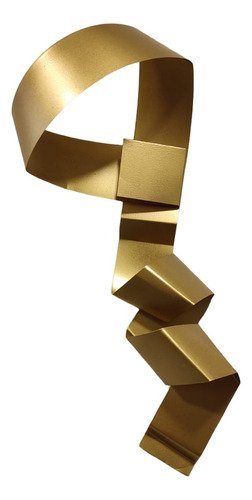 Decoração Escultura de Parede de Metal Exclusivo no Brasil Home Decor Dourado