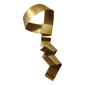 Decoração Escultura de Parede de Metal Exclusivo no Brasil Home Decor Dourado