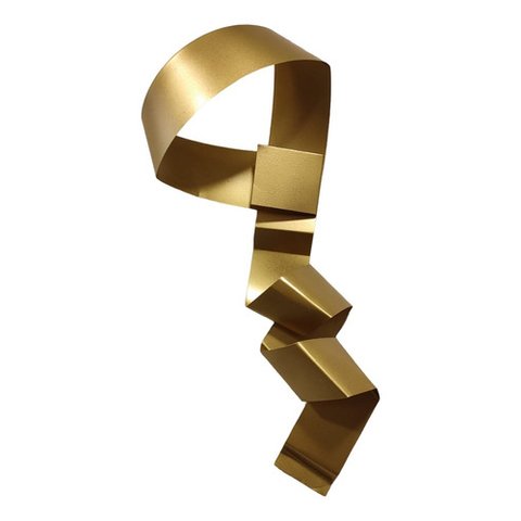 Decoração Escultura de Parede de Metal Exclusivo no Brasil Home Decor Dourado