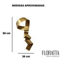 Ver imagem 3 de Decoração Escultura de Parede de Metal Exclusivo no Brasil Home Decor Dourado