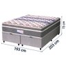 Cama Box Baú Casal King Colchão Molas Ensacadas com Pillow Evolution Suede - 4