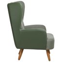 Ver imagem 6 de Poltrona de Amamentação Fixa Pés Manu Liz D02 Couríssimo Tramado Verde C-296 C-120 - Lyam Decor