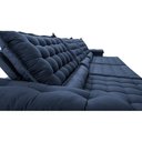 Ver imagem 4 de Sofá Retrátil e Reclinável 4,15m Molas Ensacadas Cama inBox Big Space com Bordado 3D Velusoft