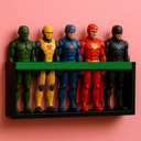 Ver imagem 2 de Estante Porta Bonecas Nicho Parede Organizador Coleção Brinquedos Prateleira Quarto Infantil Mdf 55c