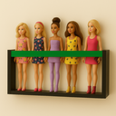 Ver imagem 1 de Estante Porta Bonecas Nicho Parede Organizador Coleção Brinquedos Prateleira Quarto Infantil Mdf 55c