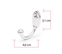 Ver imagem 2 de Cabide P/roupa Cabides Gancho Parede Metal Kit 12 Pcs Barato: Cromado