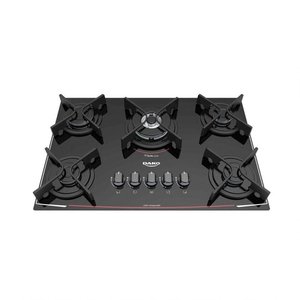 Cooktop 5 Bocas A Gás Glass Dako Preto Bivolt