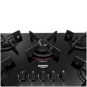 Ver imagem 6 de Cooktop 5 Bocas A Gás Glass Dako Preto Bivolt