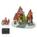 Ver imagem 4 de Vila Natal Cogumelo Colorido 21,5x16,5x16cm Florarte