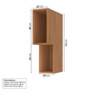Ver imagem 3 de Armário Aéreo Planejado 1 Porta 20cm Aroeira CabeCasa MadeiraOriginals Marrom/Cinza Sereno/Cedro