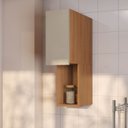 Ver imagem 1 de Armário Aéreo Planejado 1 Porta 20cm Aroeira CabeCasa MadeiraOriginals Marrom/Cinza Sereno/Cedro