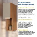 Ver imagem 4 de Armário Aéreo Planejado 1 Porta 20cm Aroeira CabeCasa MadeiraOriginals Marrom/Cinza Sereno/Cedro