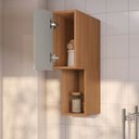 Ver imagem 6 de Armário Aéreo Planejado 1 Porta 20cm Aroeira CabeCasa MadeiraOriginals Marrom/Cinza Sereno/Cedro