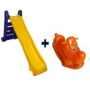 Ver imagem 1 de Escorregadeira Grande Infantil Cachorro Balanço Gangorra