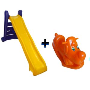 Escorregadeira Grande Infantil Cachorro Balanço Gangorra