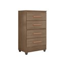 Ver imagem 2 de Guarda Roupa Casal Capela e Cômoda 4 Gavetas 01 Porta Lite Carvalho Oak - Móveis Leão