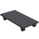 Ver imagem 1 de Suporte para Cpu com Rodízios Cyber L03 - Lyam Decor Preto