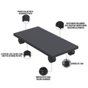 Ver imagem 4 de Suporte para Cpu com Rodízios Cyber L03 - Lyam Decor Preto