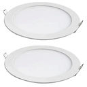 Ver imagem 1 de Kit 2 Painel Led Redondo Embutir 12w 3000k Bivolt Foxlux