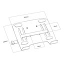 Ver imagem 2 de Kit Suporte Articulado de Mesa Pistão a Gás F80n Elg + Bandeja Apoio Notebook Nbh-1