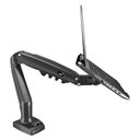 Ver imagem 3 de Kit Suporte Articulado de Mesa Pistão a Gás F80n Elg + Bandeja Apoio Notebook Nbh-1