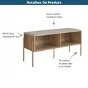 Ver imagem 3 de Sapateira Banco Estofado Oslo Artesano 93 Cm (largura) Mdp Hanover Tecido Fendi C/ Pés metal