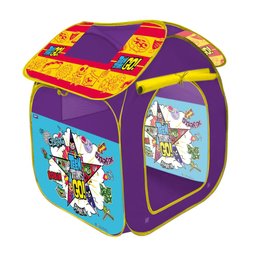 Barraca Portátil Casa Teen Titans Go Zippy Toys Roxo E Amarelo - 1