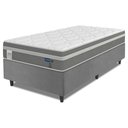 Ver imagem 1 de Cama Box Colchão Solteiro Molas Ensacadas Euro In Up 88x188x64cm Cinza / Branco Probel