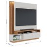 Estante Home Theater Ambiente Humaita Off White Matte Freijó - Colibri - 4