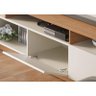 Estante Home Theater Ambiente Humaita Off White Matte Freijó - Colibri - 5