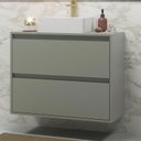 Ver imagem 1 de Gabinete para Banheiro com Cuba 80cm Mdf Verde Dubai - On Móveis